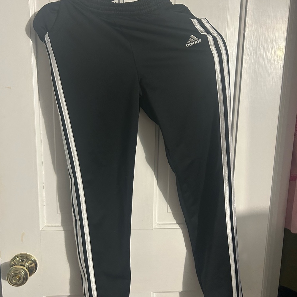 Adidas Kids Black Track Pants